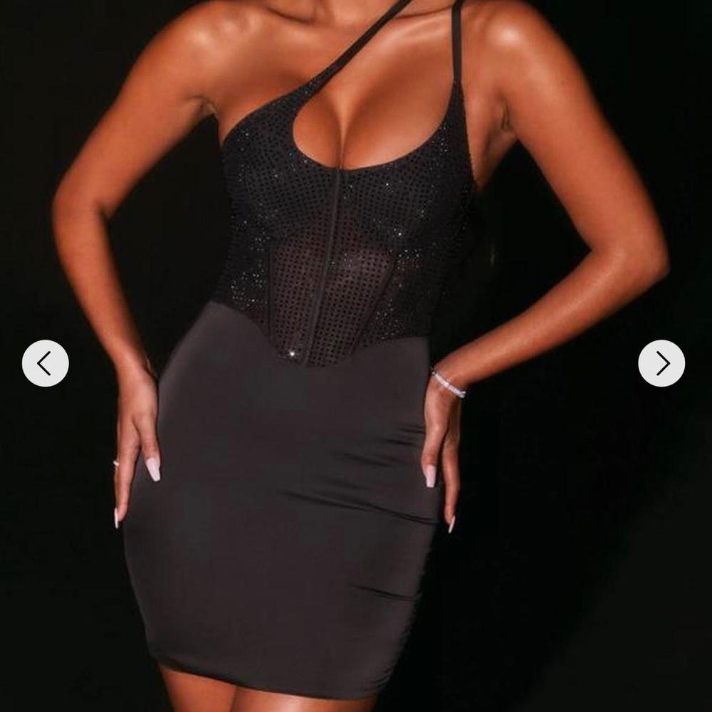 EMBELLISHED CORSET SATIN MINI | NWT